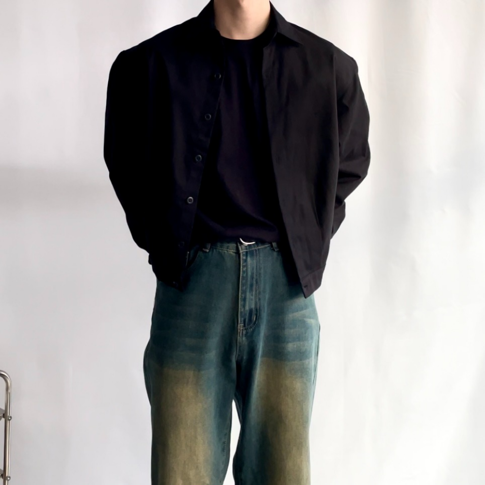 남자 크롭셔츠 치노셔츠 남방 이미지 7