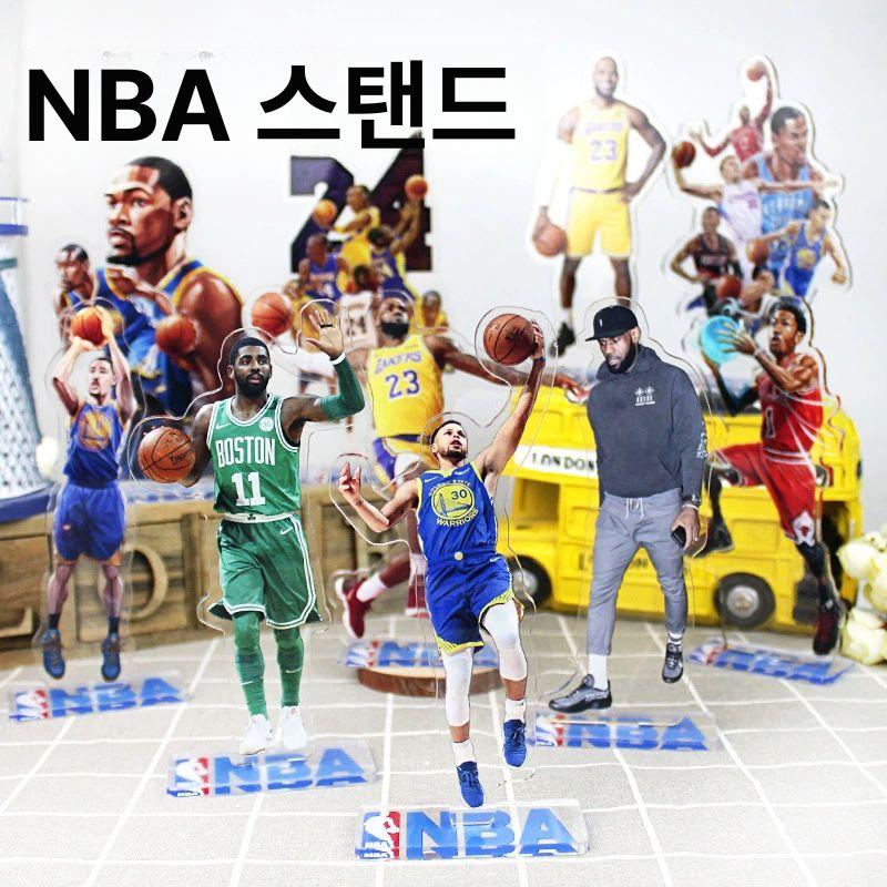 농구 스타 피규어 장식 선수 미니피규어 액션 인형 케이스 키덜트 nba - 상세 이미지 4