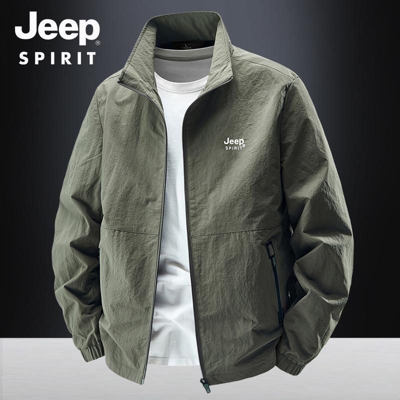 Jeep 지프 남자 여름 바람막이 점퍼 얇은 시원한 메쉬 안감 빅사이즈 - 상세 이미지 5