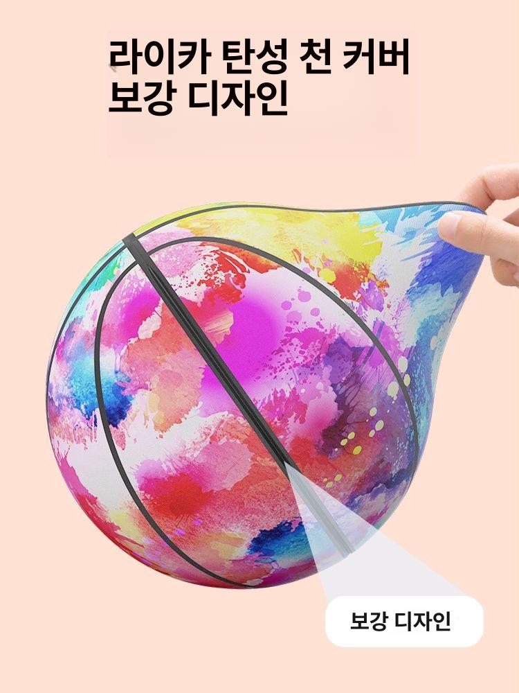 어린이 실내 무소음 농구공 5 7호 키즈 고탄성 유아 소리안나는 - 상세 이미지 2
