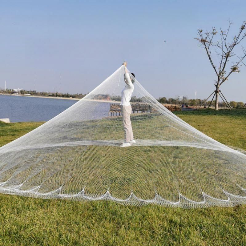 붕어 숭어 투망 대형 물고기 낚시 그물 바다 민물 어망 3.5m/3kg(배관싱커)/직경4.5m - 상품 이미지