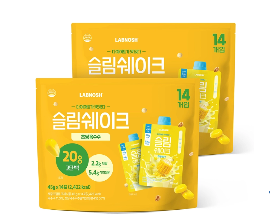 랩노쉬 슬림쉐이크 초당옥수수 인절미 45g 28개 코스트코 - 상세 이미지 5