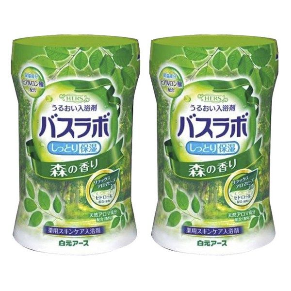 하쿠겐어스 허즈 바스라보 우루오이 입욕제 숲 향 보틀, 540g, 2개 : 오트리몰