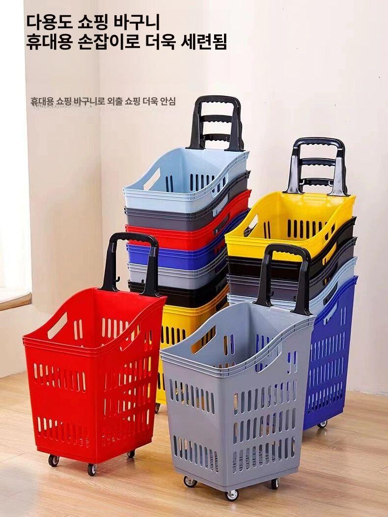 바퀴 바구니 이동식 세탁 빨래 틈새 대형 빨래함 대용량 햄퍼 - 상세 이미지 2