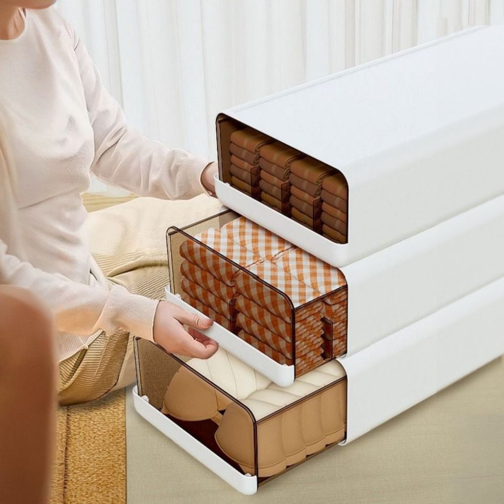 우아플레이스 슬라이딩 옷장 수납정리함 옷 수납함