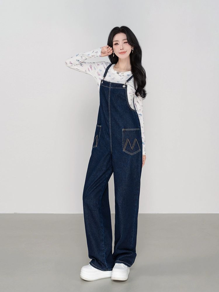 여름 데님 점프슈트 박준금멜빵바지 공주실멜빵 - 상세 이미지 3