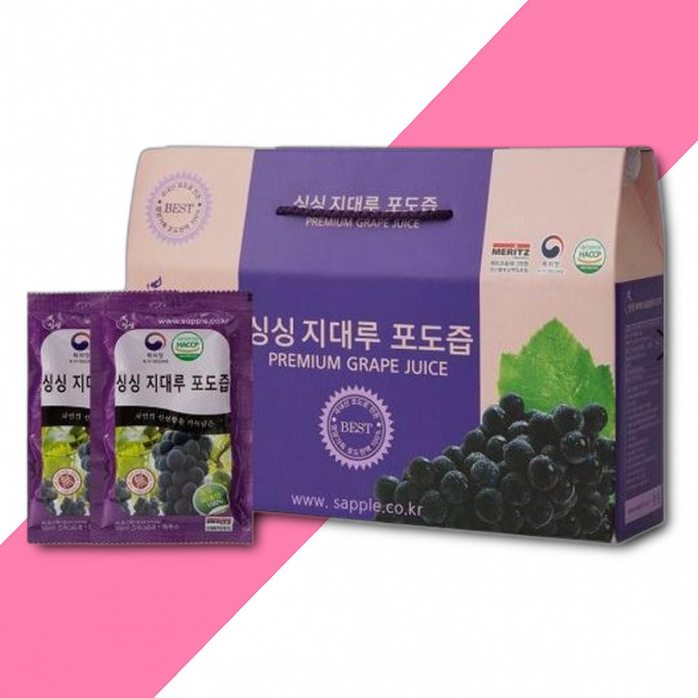 싱싱 국내산 포도즙 100ml x 30포 1박스 : 더건강드림