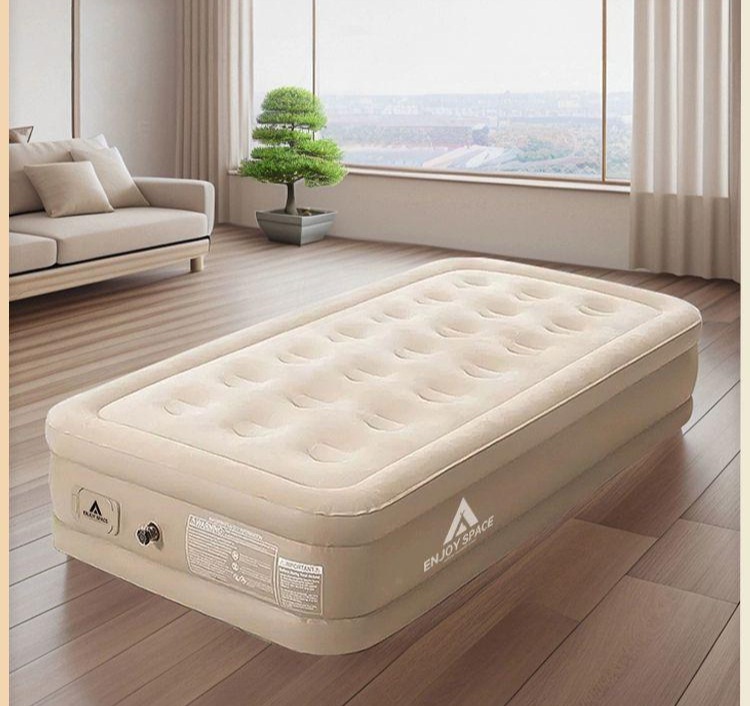 휴대용 두꺼운 에어 매트 에어매트 휴대용매트 두꺼운매트 에어베드 경량에어매트 내장 전기 펌프 1인용 에어 매트리스