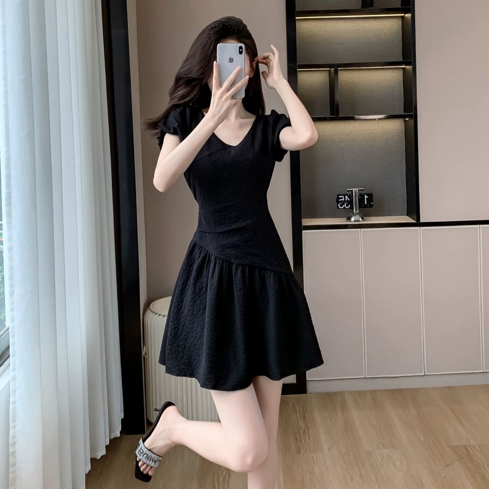 브이넥원피스 라인댄스복 라틴댄스복 차밍댄스 사교댄스 - 상세 이미지 3
