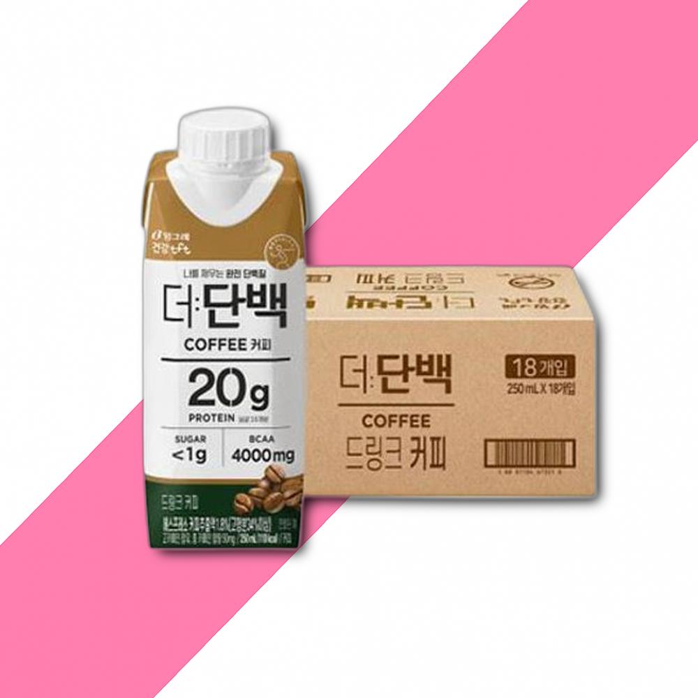 더단백 드링크 커피 250mlx18입 빙그레 : 더건강드림