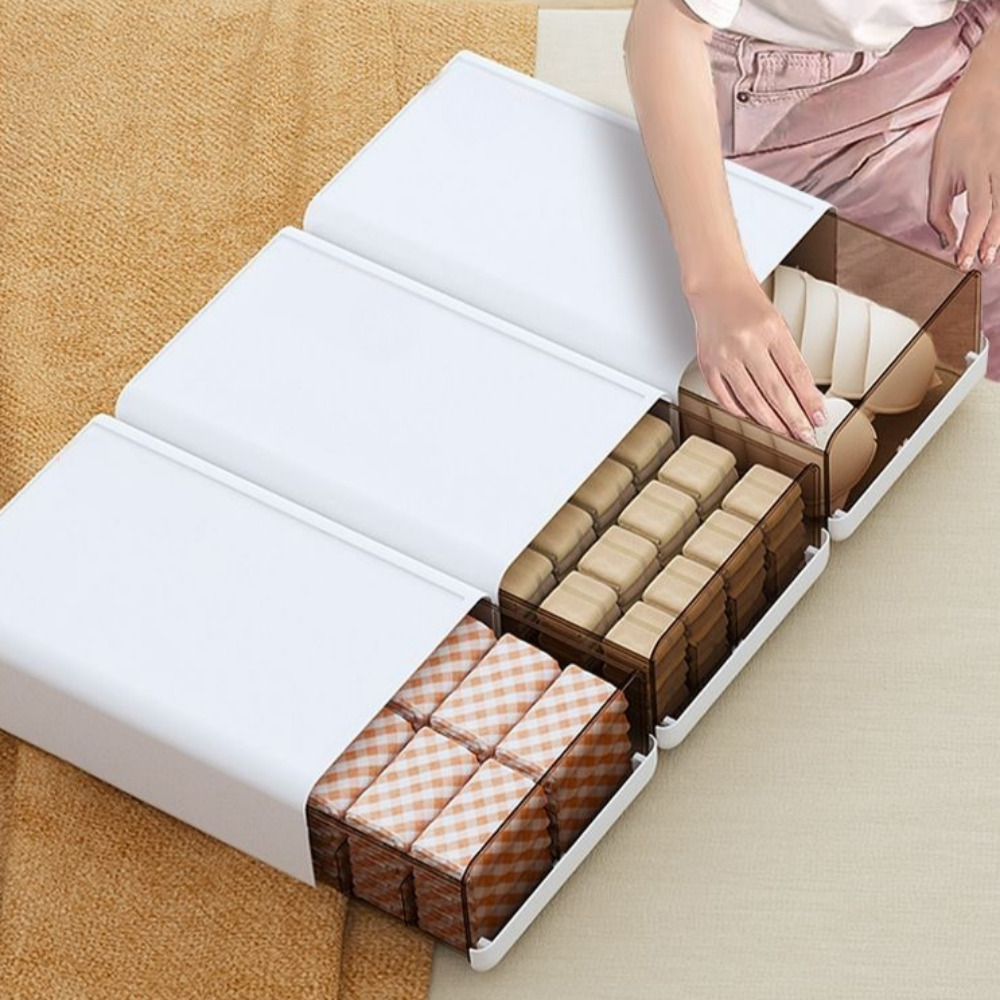 우아플레이스 슬라이딩 옷장 수납정리함 옷 수납함