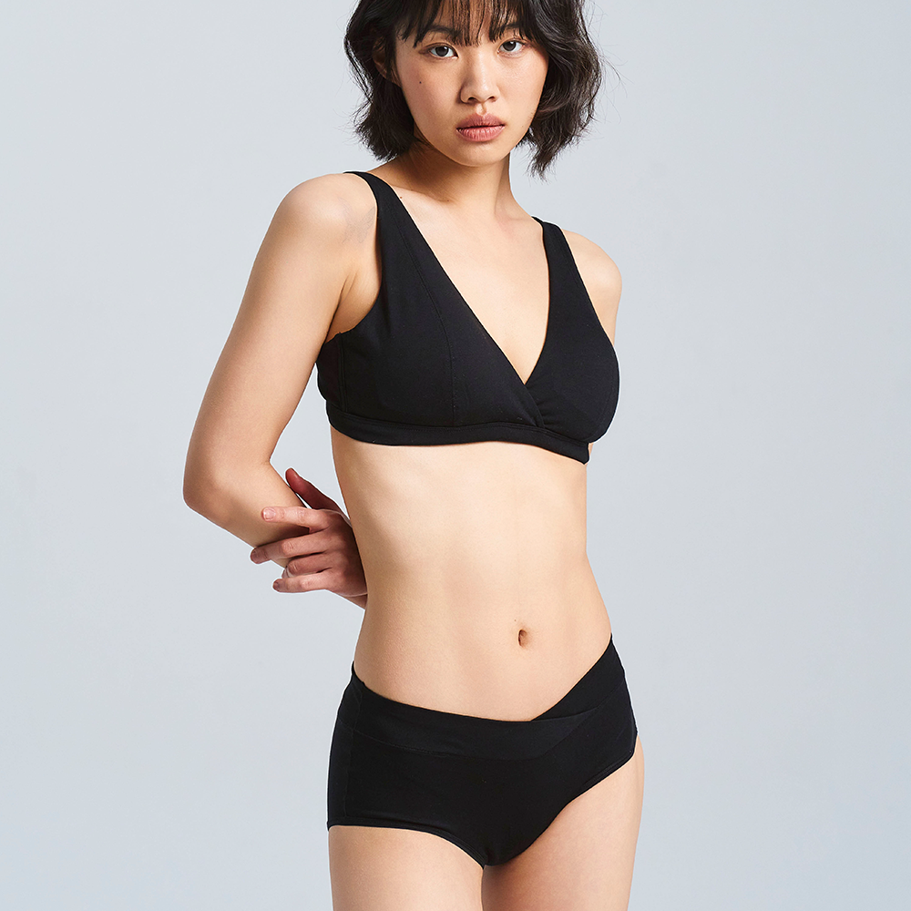 [미언더] 제로 풀컵 브라 빅사이즈 편한 여성 속옷 - 상세 이미지 2