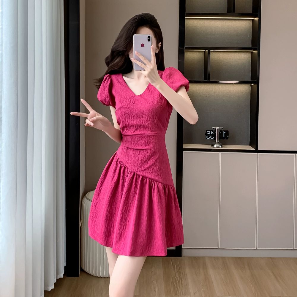 브이넥원피스 라인댄스복 라틴댄스복 차밍댄스 사교댄스 - 상세 이미지 2