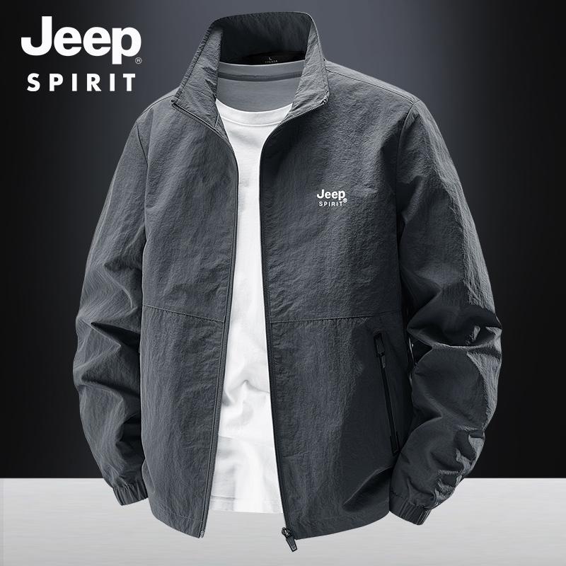 Jeep 지프 남자 여름 바람막이 점퍼 얇은 시원한 메쉬 안감 빅사이즈 - 상품 이미지