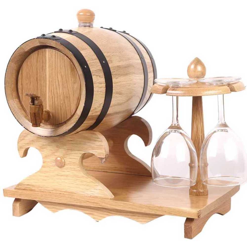 미니 오크통 우드 숙성용 술통 맥주 보관 용기 장식품 1.5L - 상품 이미지