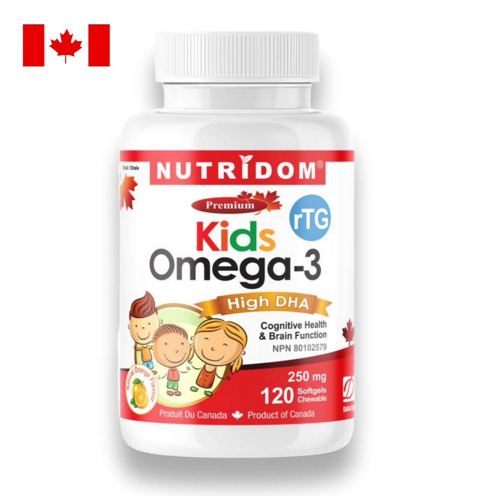 뉴트리돔 키즈 오메가3 알티지오메가 고함량 DHA EPA 250mg 츄어블 120젤 - 상품 이미지