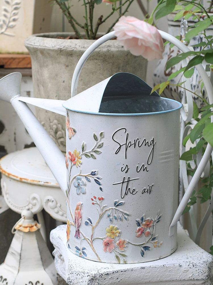 유럽식 철제 물뿌리개 물조리개 대형 인테리어 빈티지 정원 화분 - 상세 이미지 5