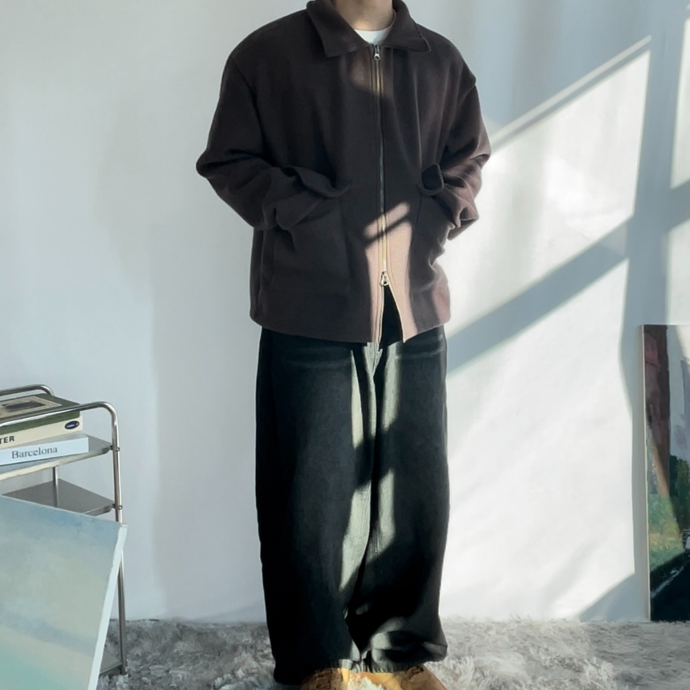 남자 간절기 블루종자켓 봄버자켓 - 상세 이미지 5