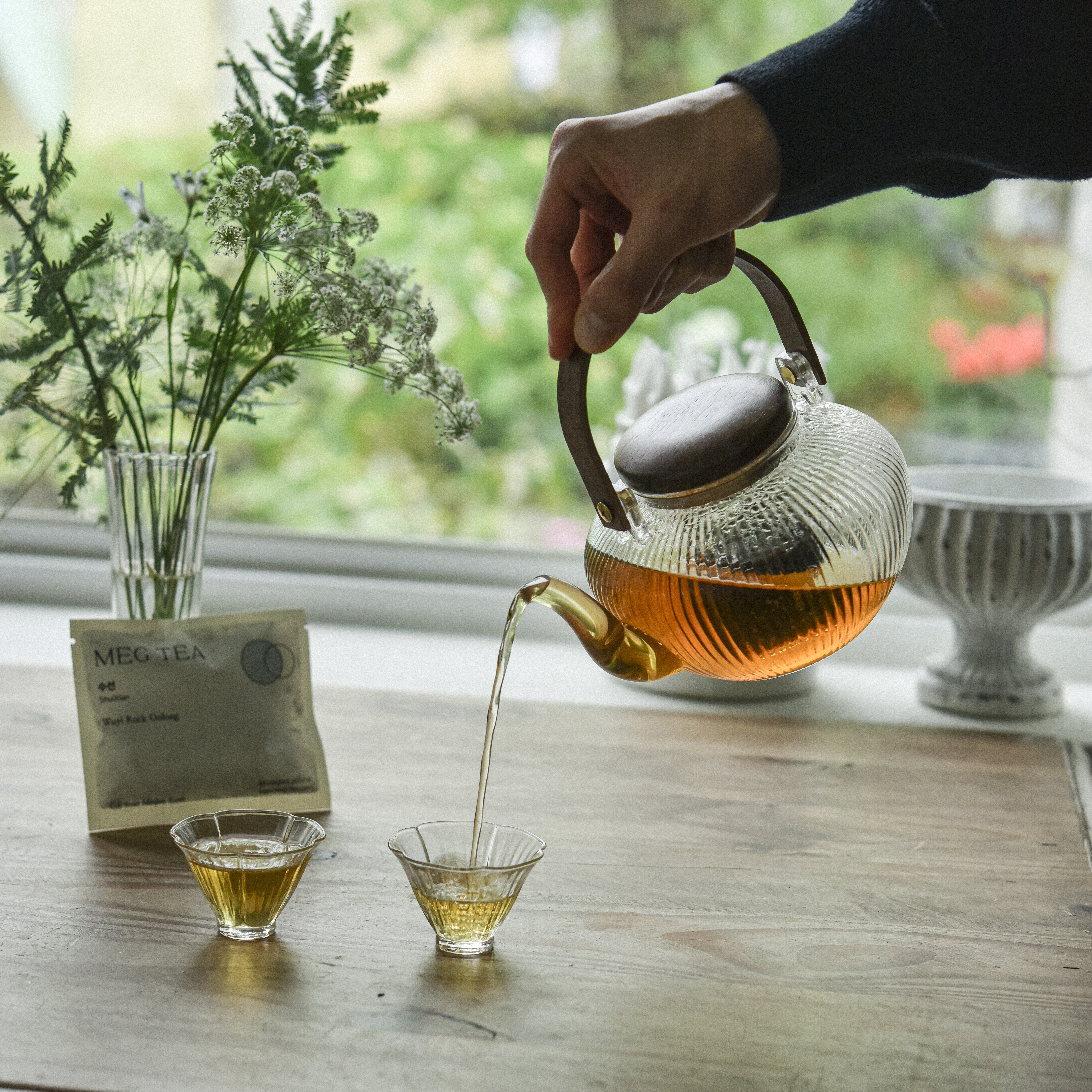 [SET] 평온을 담은, 우드 티포트 세트