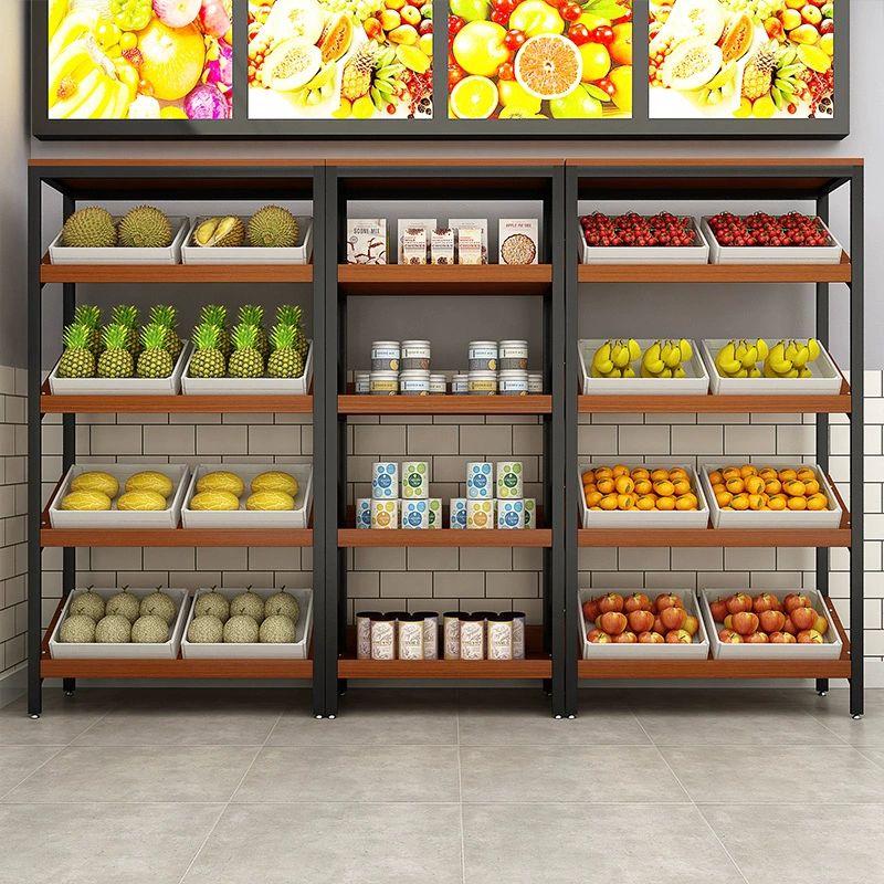 마트 과일매대 경사 편의점 진열대 보관대 정리장 4단 80X40X140cm 사선 4단 80cmx40cmx140cm - 상세 이미지 4