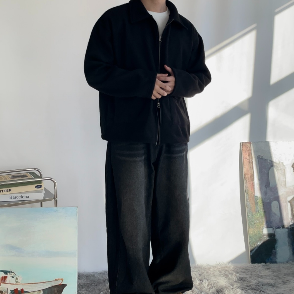 남자 간절기 블루종자켓 봄버자켓 - 상세 이미지 3