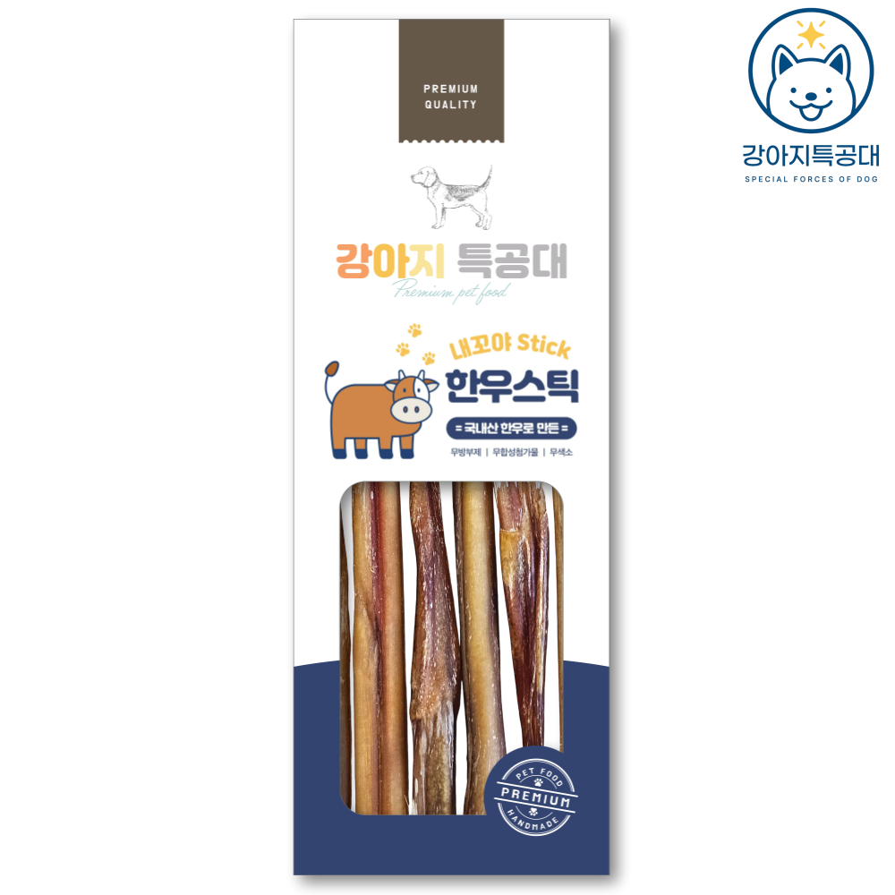 강아지특공대 한우스틱 불리스틱 블리스틱 육포 소고기 저칼로리 저알러지 훈련용 간식 못난이