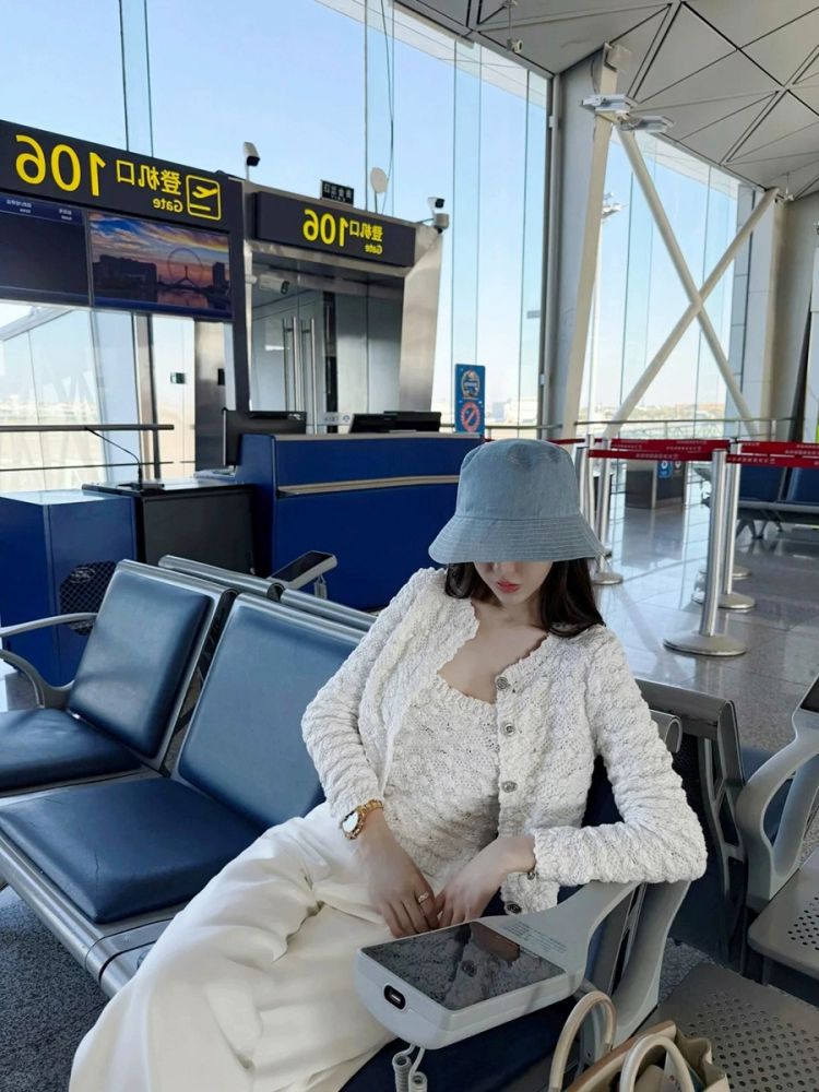 화이트 짜임 가디건 패션 아우터 재킷 - 상세 이미지 3