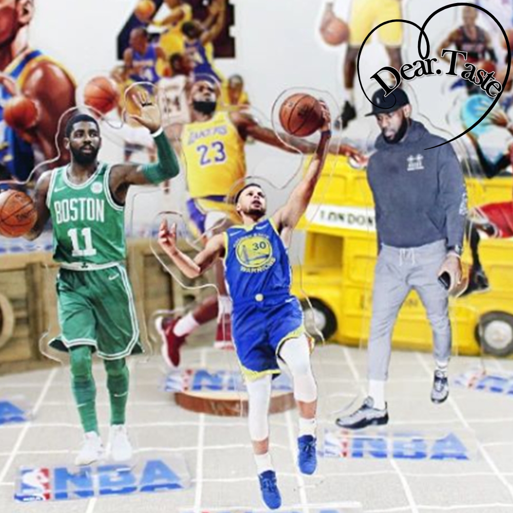 농구 스타 피규어 장식 선수 미니피규어 액션 인형 케이스 키덜트 nba - 메인 이미지