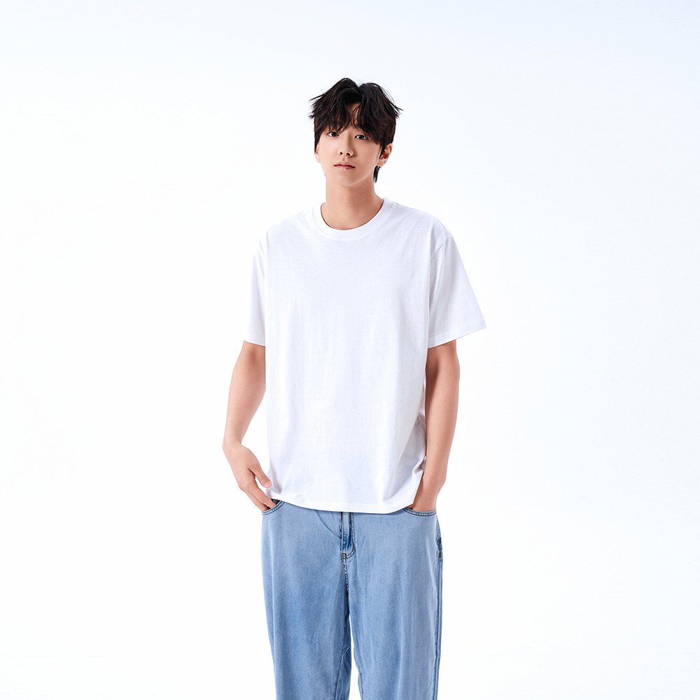 플라바 흰색면티 남자흰티 무지 목안늘어나는 반팔티 비침없는 안비치는 빅사이즈 - 상세 이미지 3