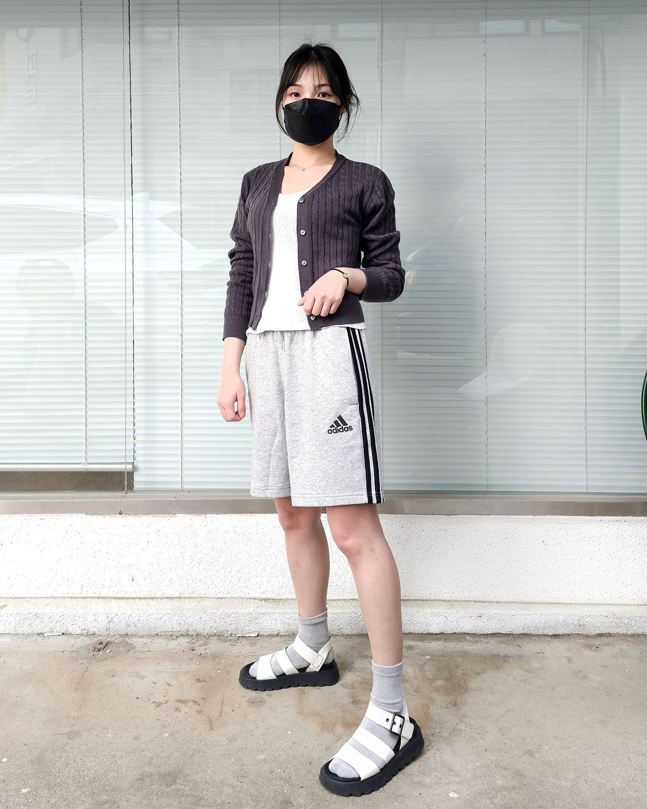 아디다스 반바지 삼선 프렌치테리 쇼츠 남자운동복 이미지 7