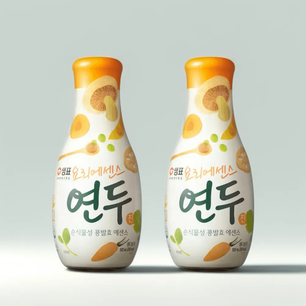 샘표 요리에센스 연두 진 500ml 2개 : Beauty Takes A