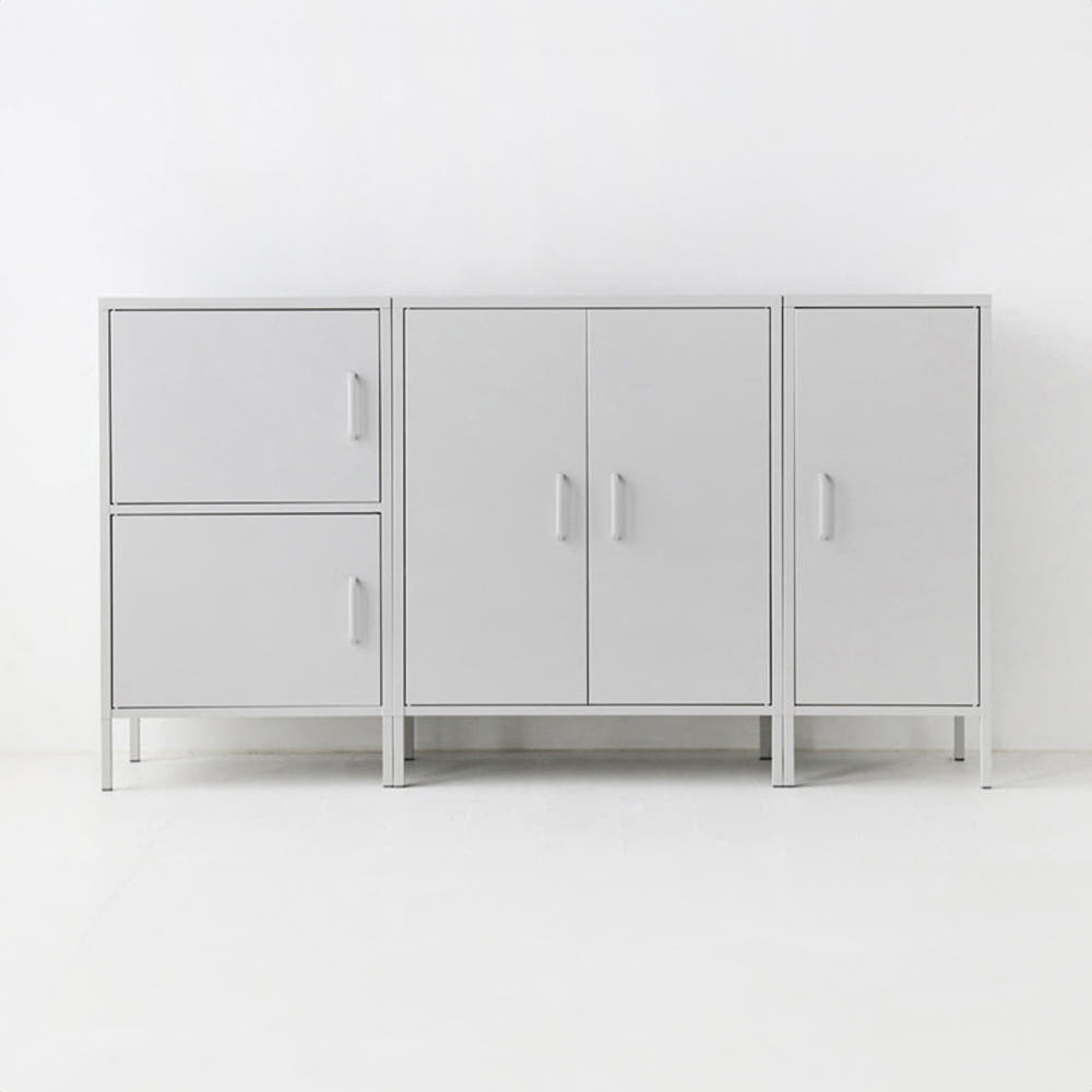 MKB 캐비넷 모던세로 2문 수납장 6001015 600x400x1015mm, 2단, 옐로우 0533.8548 - 상세 이미지 2