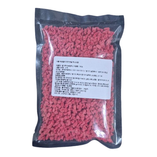 딸기쿠키그래뉼(레드크런치) 50g 빼빼로만들기 크런키초콜릿 머핀재료 컵케익 발렌타인 데이 - 상세 이미지 2