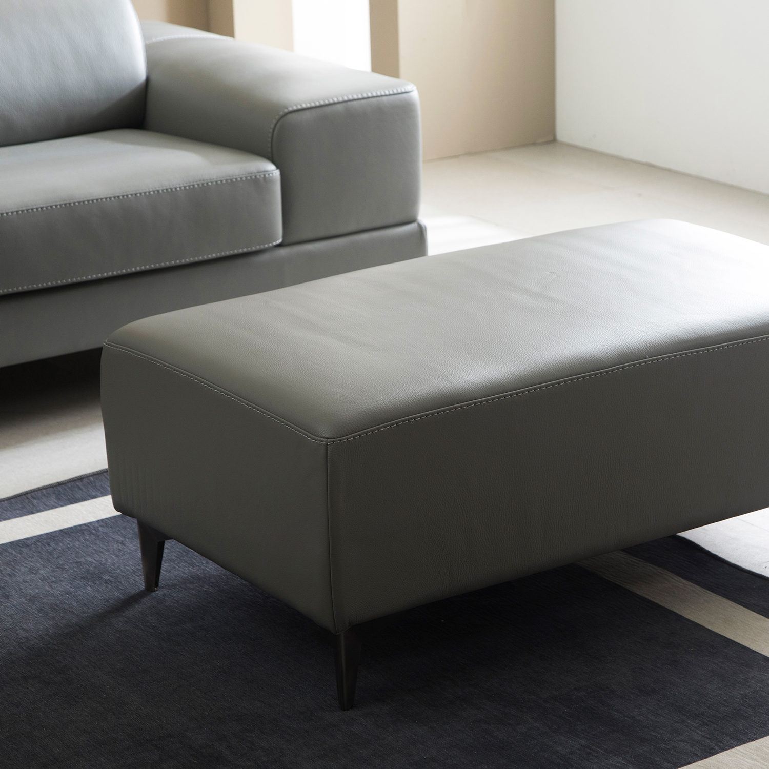 헤르짐머 발트 4인 모듈 이태리 천연면피 가죽 소파