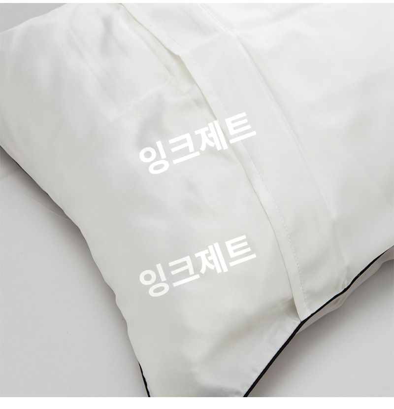 호텔베개 커버 실크 모달 먼지없는 향균 숙면 5성급 제트 다크그레이+16mm 48cmx74cm - 상세 이미지 5