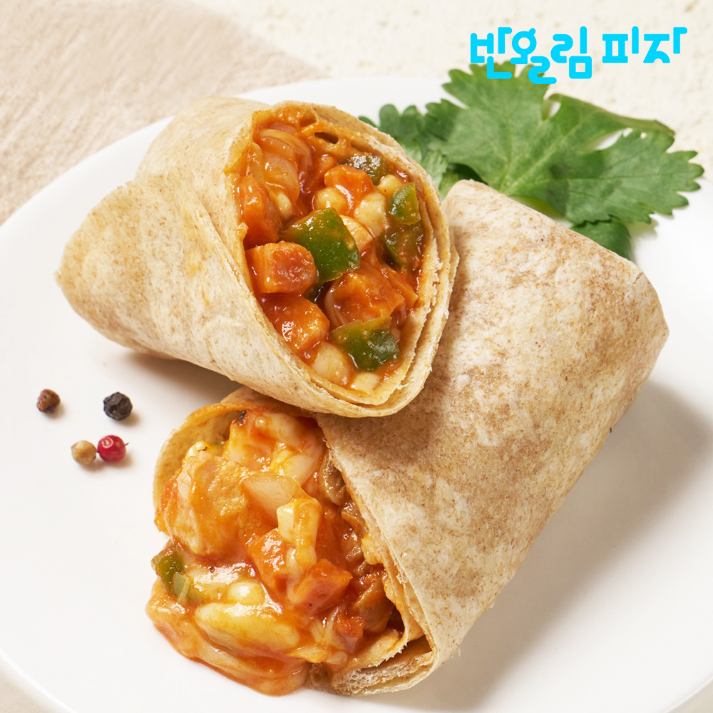 [반올림피자] 통밀 저당 브리또 슈퍼슈프림 110g x 6팩 : 지오 상회