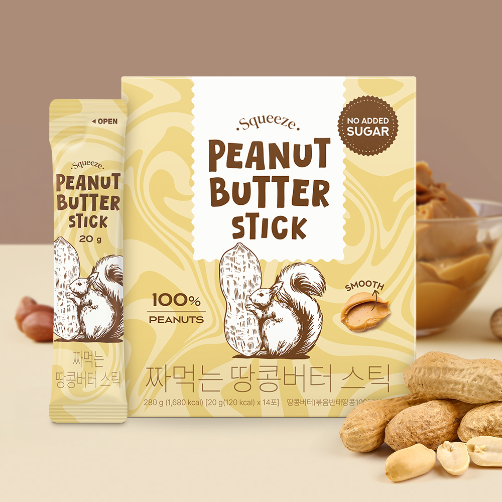 보뚜 100% 짜먹는 땅콩버터 스틱 20g, 42개 이미지 3