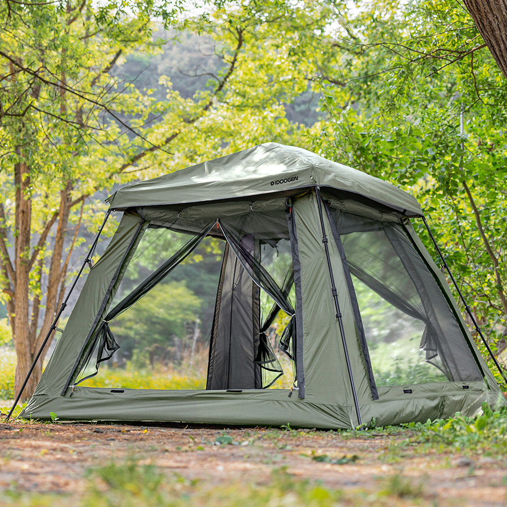 패스트캠프 오토4 울트라 와이드 원터치 텐트 자동 돔 그늘막 카키