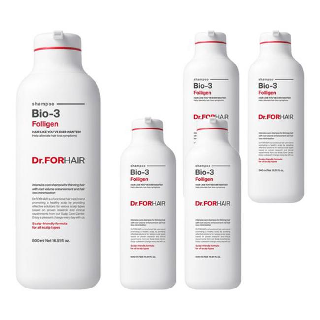 닥터포헤어 폴리젠 바이오3 샴푸 500ml 5개 : 복댕이가족