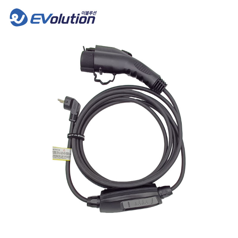 전기차충전기 가정용 완속 충전케이블 13A 220V 이동형 5m 가격 비교 이볼루션 EVolution 전기차충전기 가정용 완속 충전케이블 13A 220V 이동형 5m