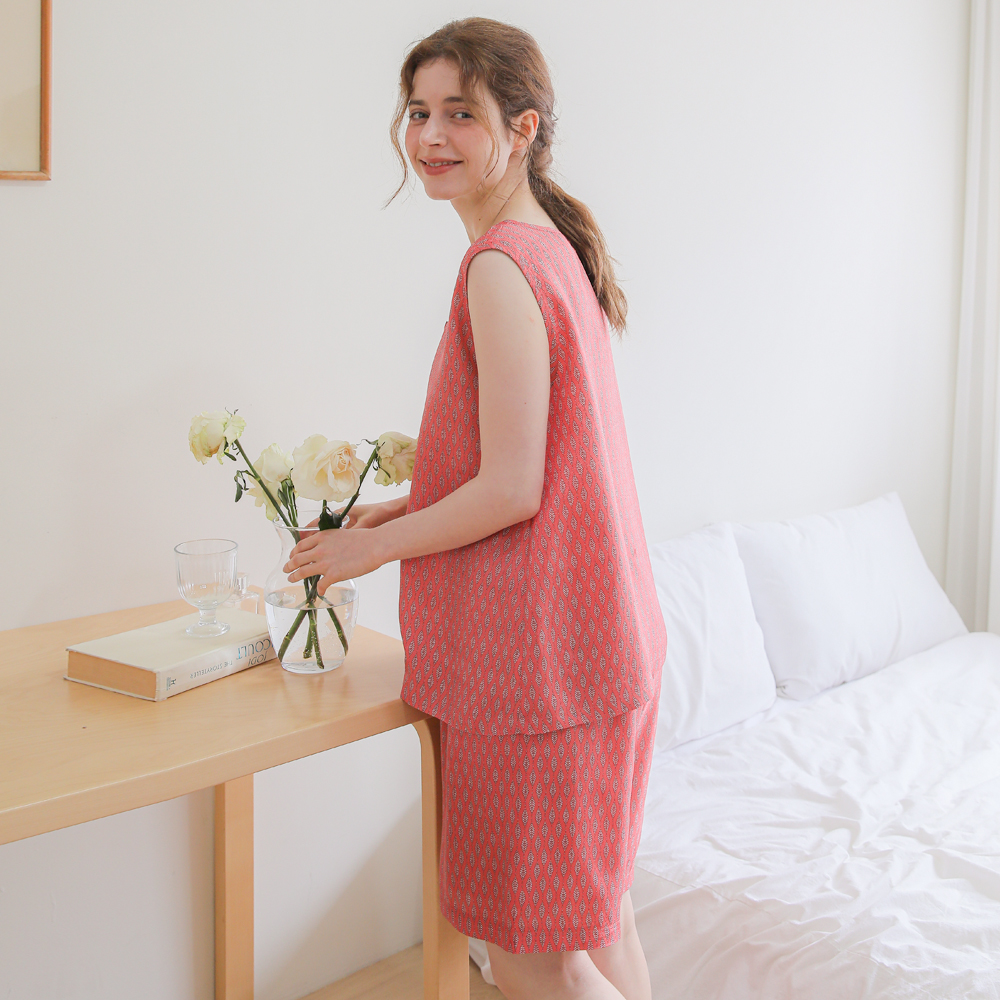 여자 민소매 인견 잠옷 여성 홈웨어 엘프레쉬M 25S350(V2) - 상세 이미지 2