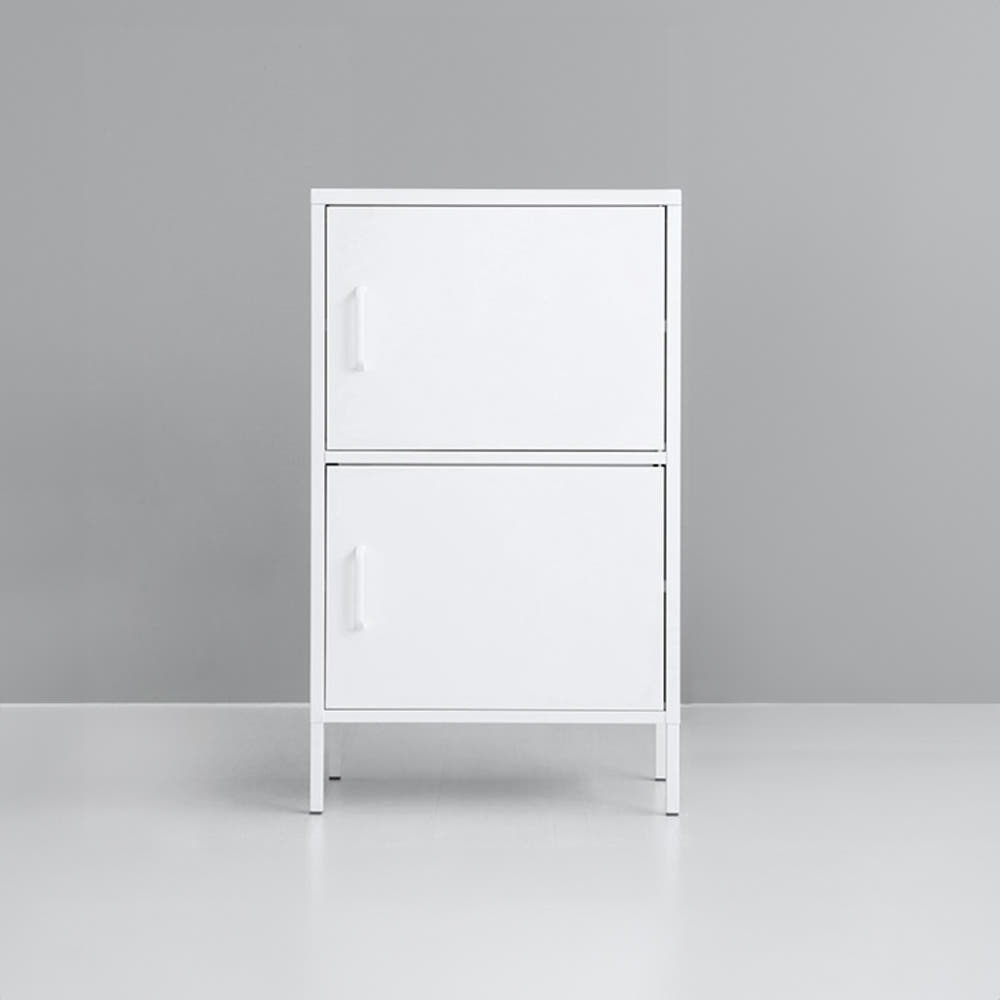 MKB 캐비넷 모던세로 2문 수납장 6001015 600x400x1015mm, 2단, 화이트 3779.5160 - 상품 이미지