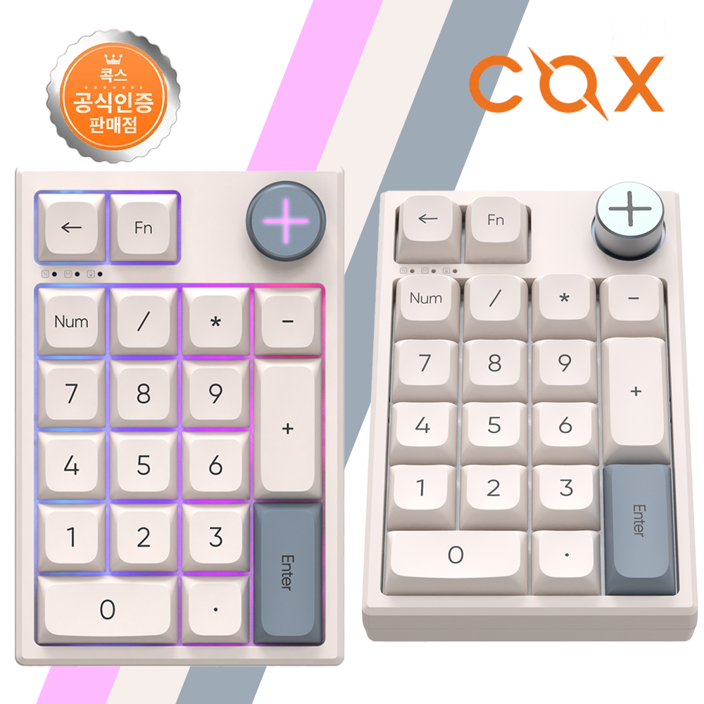 COX CKP01 PRO 무선 숫자 키패드 텐키 키보드 넘버 패드 매크로 넘패드 노트북 - 상품 이미지