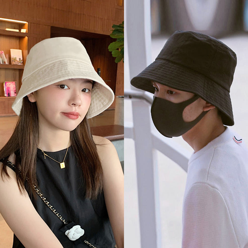 여성 벙거지 모자 남자 버킷햇 빅사이즈 대두 챙넓은 모자 - 상세 이미지 2