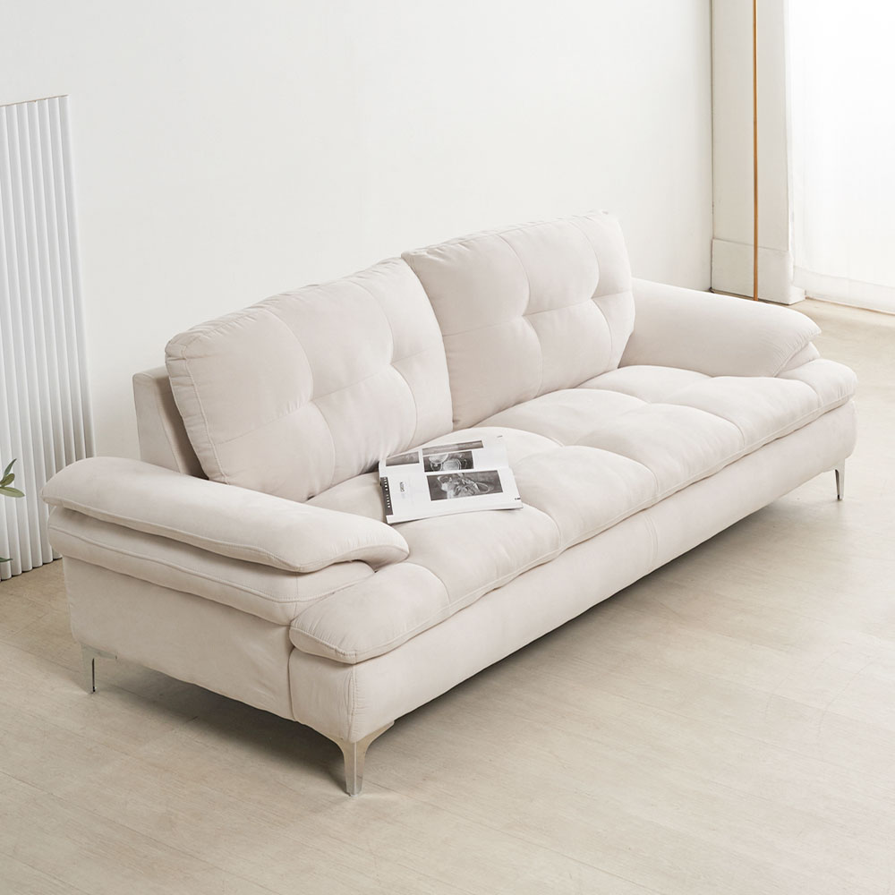 세르 아쿠아텍스 생활 방수 패브릭 예쁜 카페 거실 소파 3인