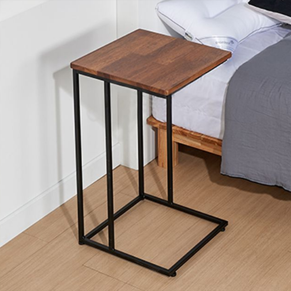 침대 사이드 테이블 쇼파 테이블 보조 간이 나무 선반 미니 옆 협탁 사각 작은 원목 우드