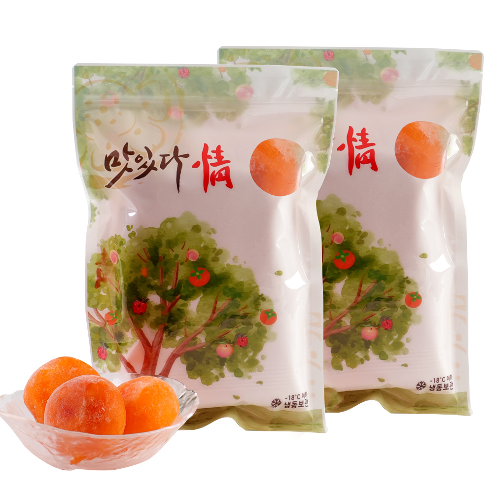 청도 아이스홍시 1kg + 1kg 탈피 얼린홍시 냉동감 - 메인 이미지