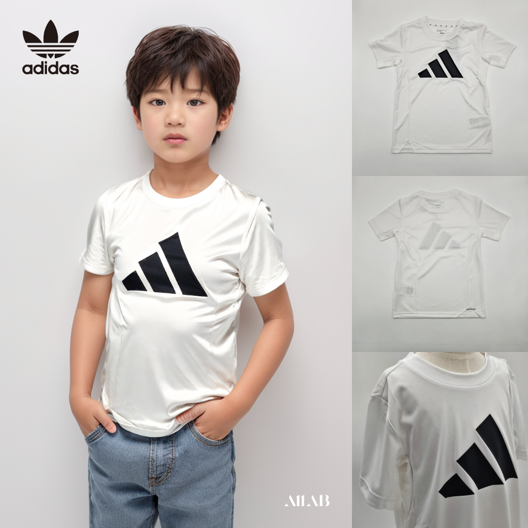 [오늘출발] 아디다스 키즈 주니어 초등학생 남아여아 트레이닝 기능성 티셔츠 반팔티 에센셜화이트, 130