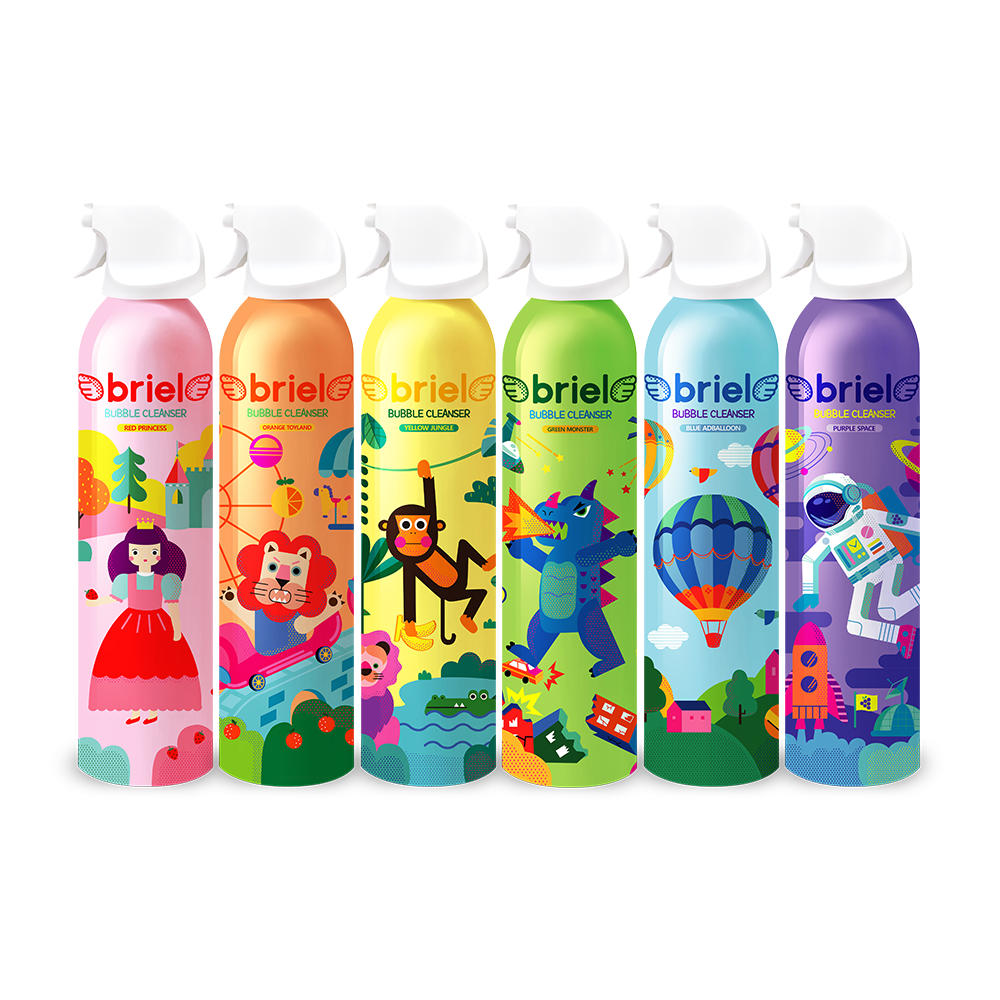 브리엘 유아 버블클렌저 200ml 3종+목욕 슬라임 480ml 1종 - 상세 이미지 3
