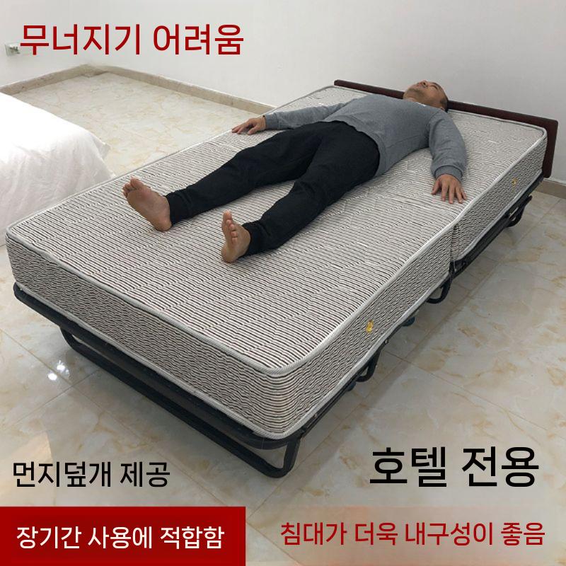 폴딩간이침대 접이식매트리스 농막 베드 매트리스 각도조절 이미지 6